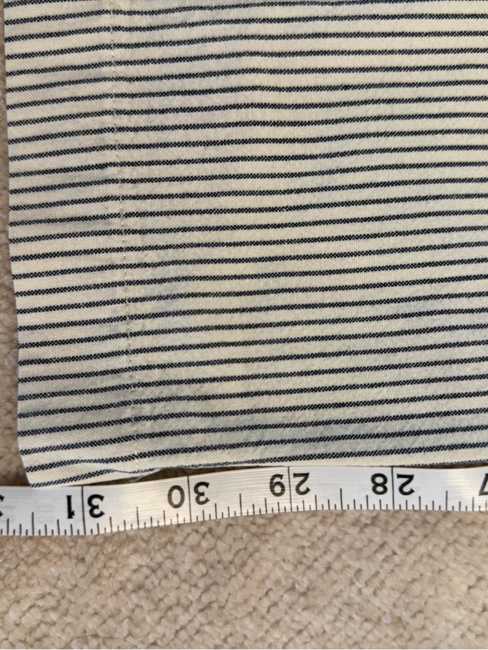 American Apparel Striped Cotton Chino Pants - Blue/White - Picture 5 of 10